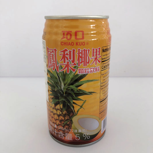 巧口鳳梨椰果汁340ml