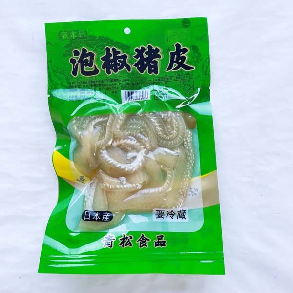 青松泡椒猪皮90g*3袋 日本国内加工 冷藏品