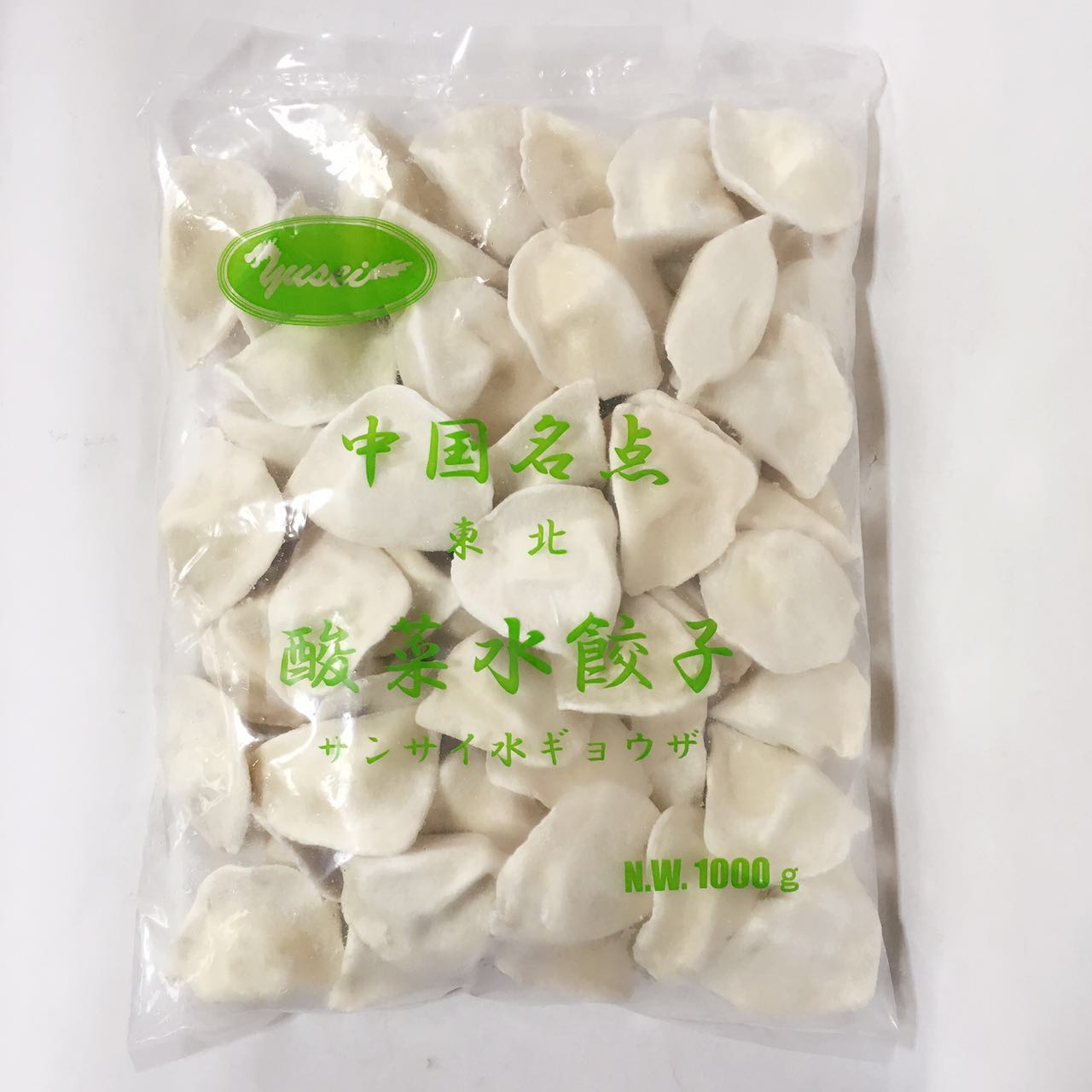 酸菜猪肉水餃 1KG 冷凍品