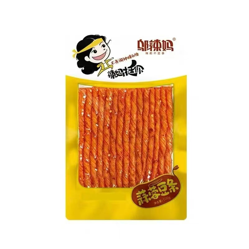 烏辣媽 蒜蓉豆条100g 邬辣妈蒜蓉豆条 新品特价166