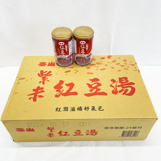 泰山紫米紅豆湯 330g*24罐 台湾産